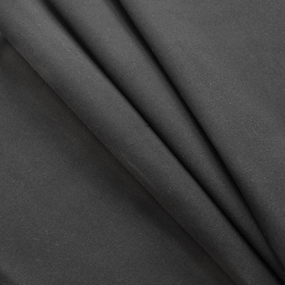 Black Eco-Friendly Blended Cotton Twill Folded