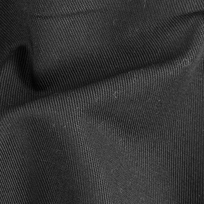 Black Eco-Friendly Blended Cotton Twill Detail