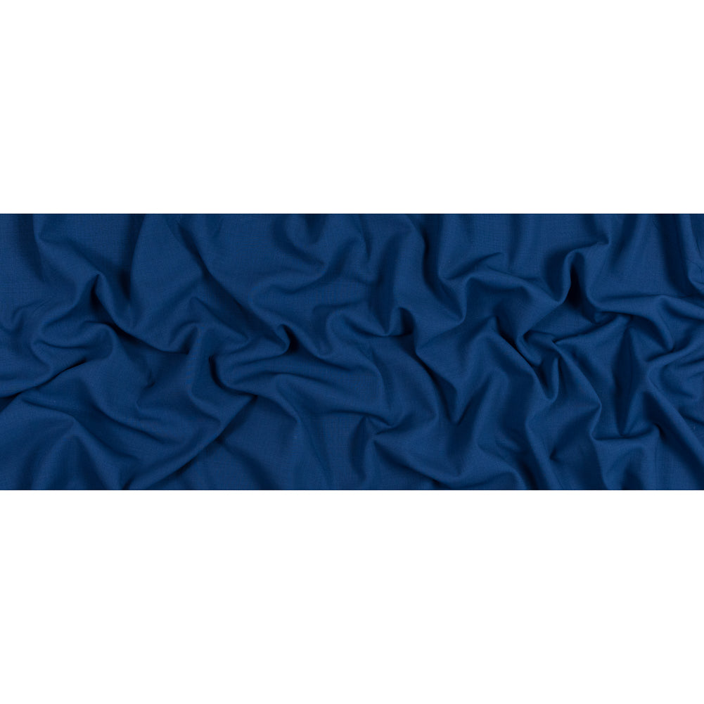 Deep Cobalt Blue Stretch Wool Crepe Full
