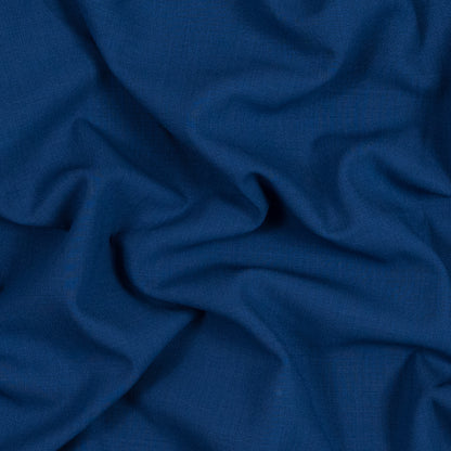 Deep Cobalt Blue Stretch Wool Crepe