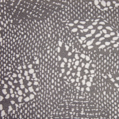 Gray/White Spotted Stretch Rayon Jersey Knit