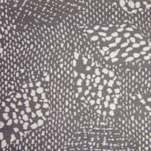 Gray/White Spotted Stretch Rayon Jersey Knit