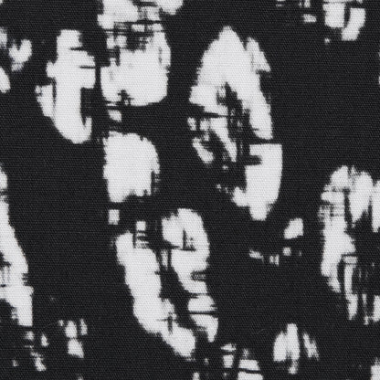 Midnight Blue and White Abstract Cotton Woven Detail