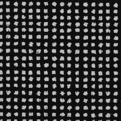 Black and White Spotted Cotton Poplin - Detail