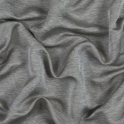 Metallic Silver Striated Woven