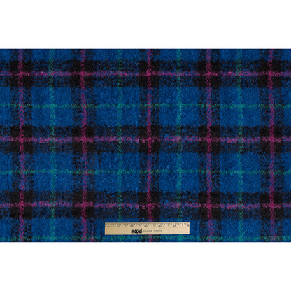 Imperial Blue/Fuchsia Plaid Wool Mohair Full