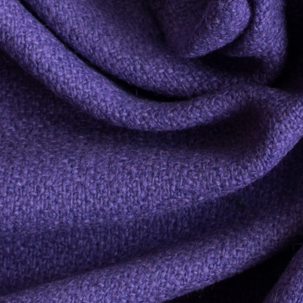 Purple Opulence Loosely Woven Wool Crepe Detail