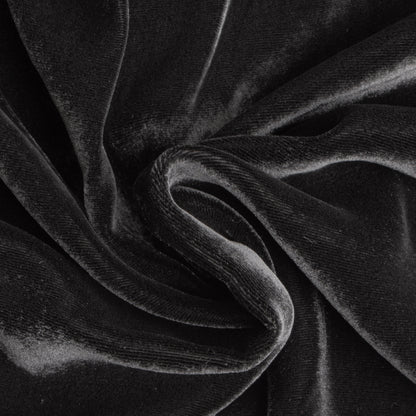 Soft Rayon-Silk Velvet - Black - Cicero Collection Full