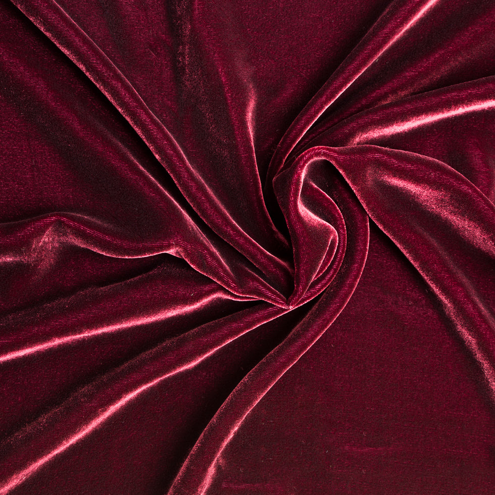 Soft Rayon-Silk Velvet - Sultan Red - Cicero Collection