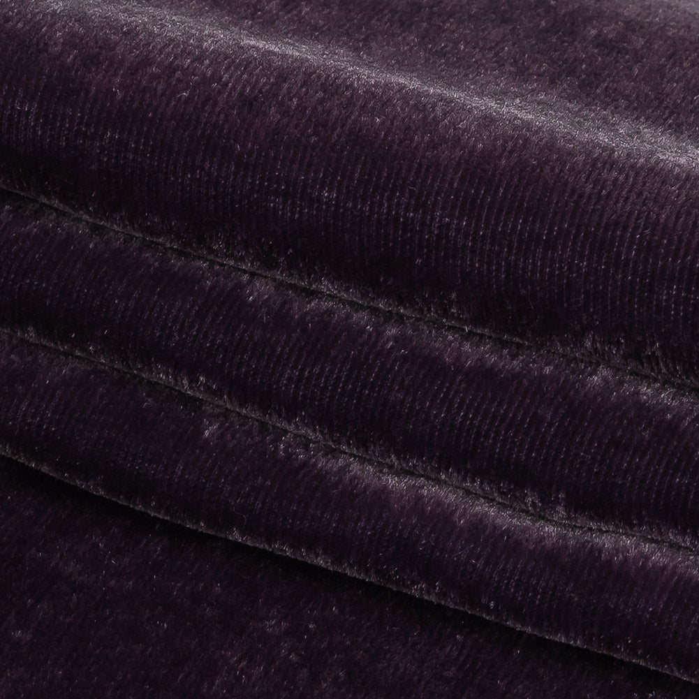 Cicero Gunmetal Soft Rayon-Silk Velvet - Detail