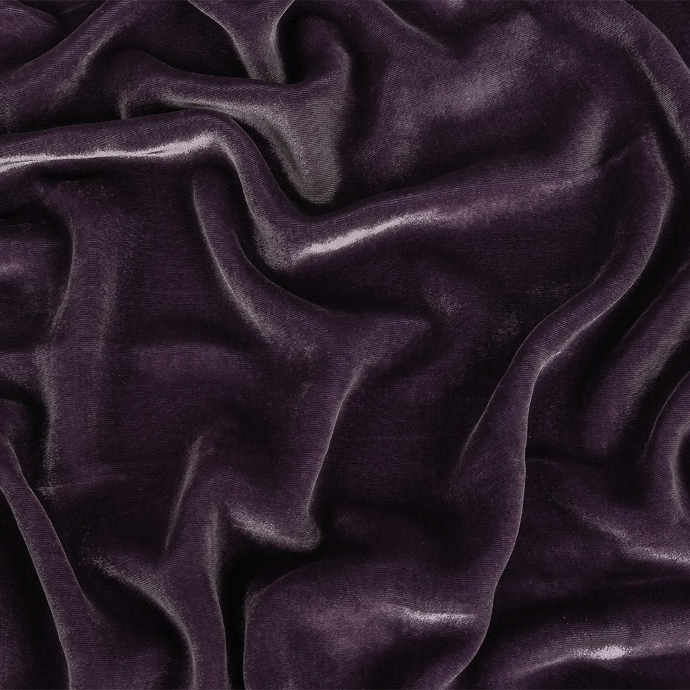 Cicero Gunmetal Soft Rayon-Silk Velvet