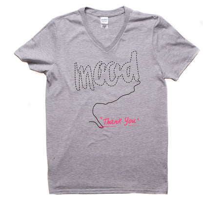 Gray/Pink "Thread" Mood T-shirt
