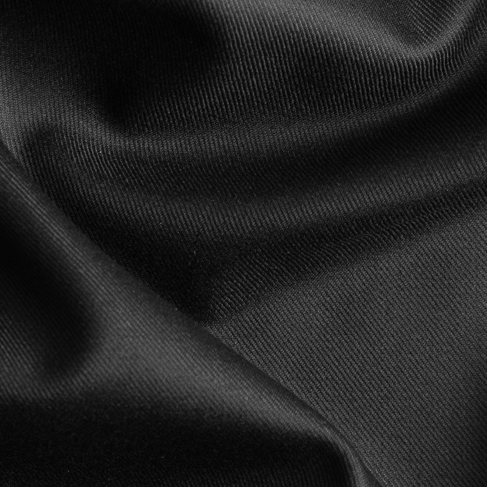 Super 160 Wool Suiting - Black Full