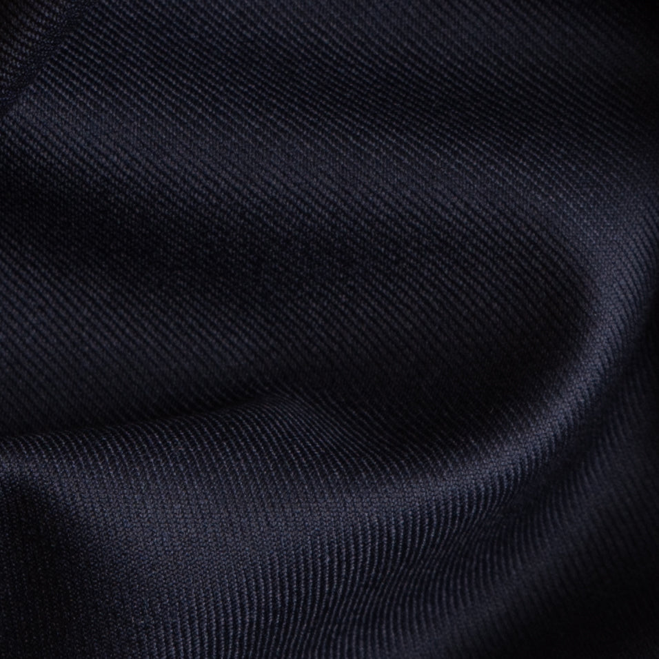 Super 160 Navy Wool Suiting - Detail