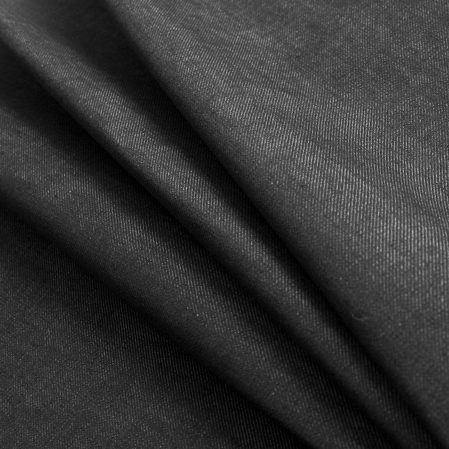 Proenza Schouler Japanaese Jet Black Stretch Cotton Denim Folded