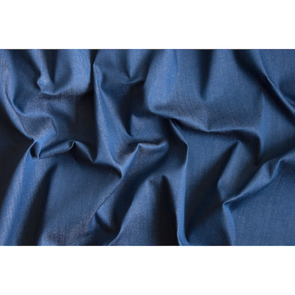 Japanese Palace Blue Stretch Cotton Denim Full
