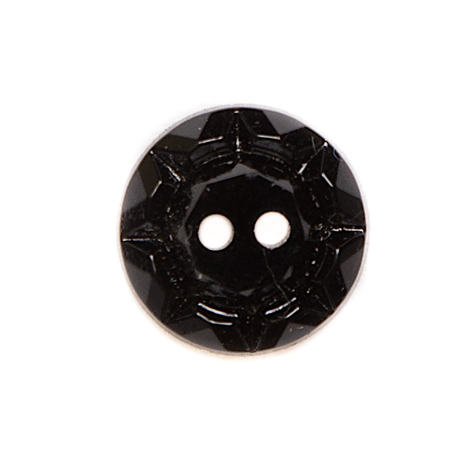 template--25130090922057__main-Glass 2-Hole Button - 22L/14mm - Black Pie Crust Rim