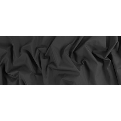 Black 100% Pima Cotton Broadcloth - Folded