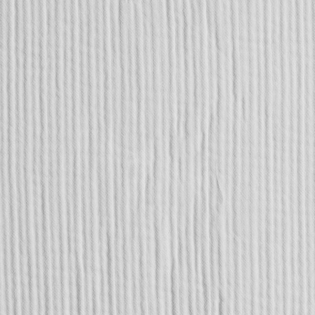 Italian White Textured Cotton-Poly Woven