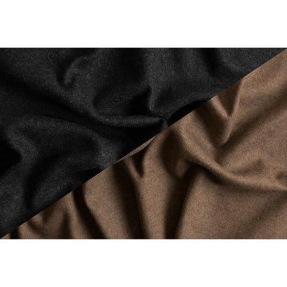 Italian Nomad/Stone Black Double Faced Wool Knit Full