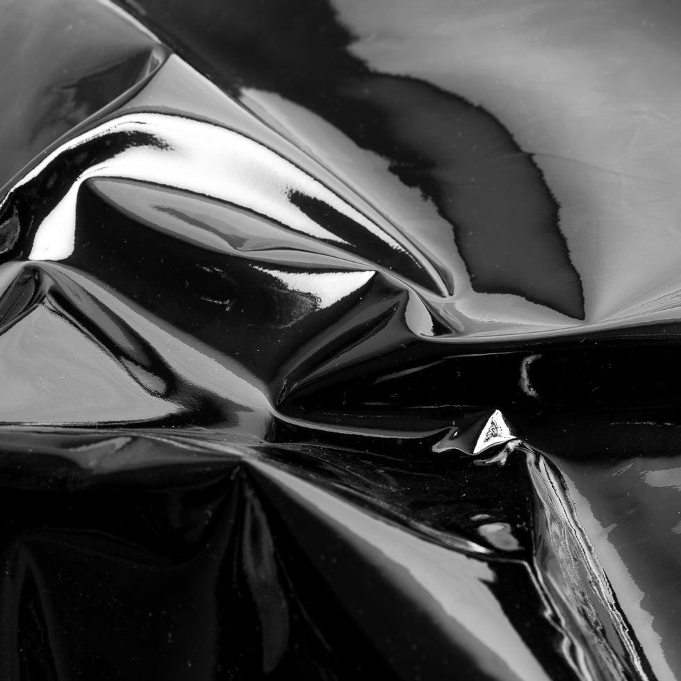 Medium Black Patent Lamb Leather Full