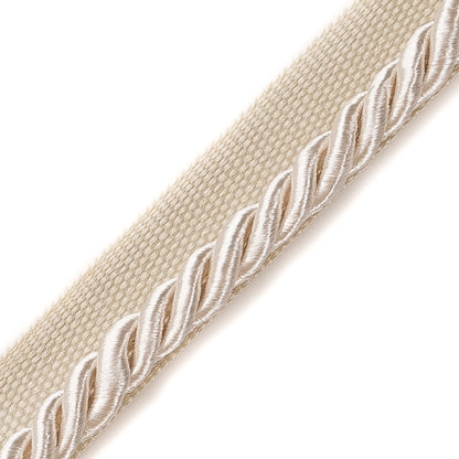 Ivory Cotton Blend Twisted Cord Trim - 0.25 - Detail