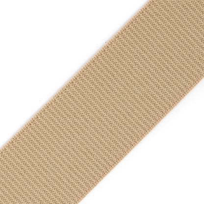 Khaki Stretch Grosgrain Ribbon - 1" Detail