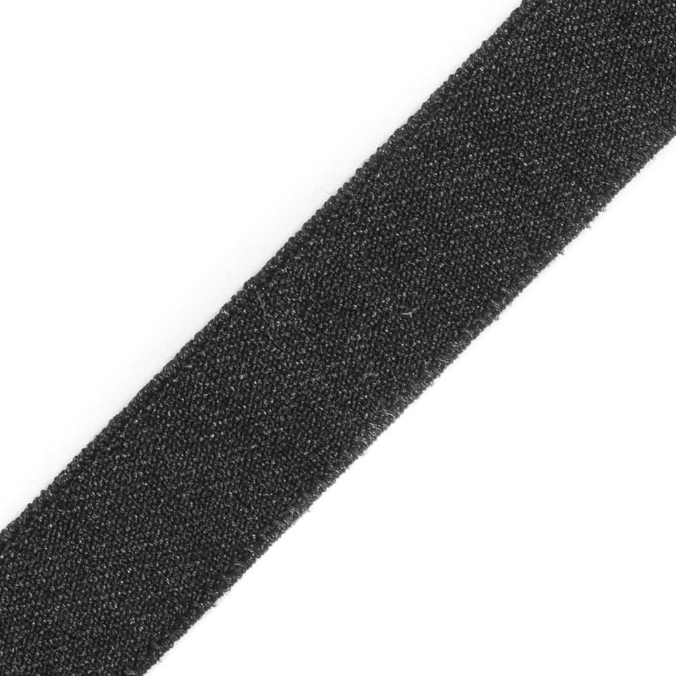 Italian Black Stretch Tape - 0.375" Detail