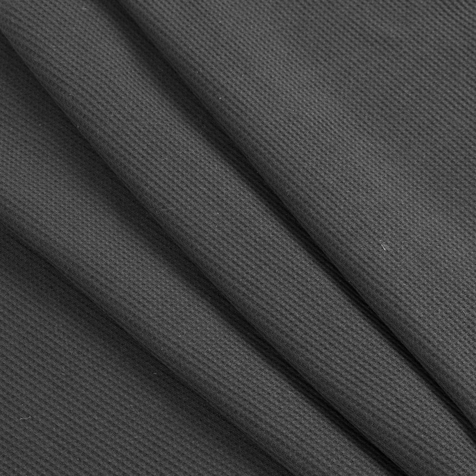 Meteorite Black Supima Cotton Thermal - Folded