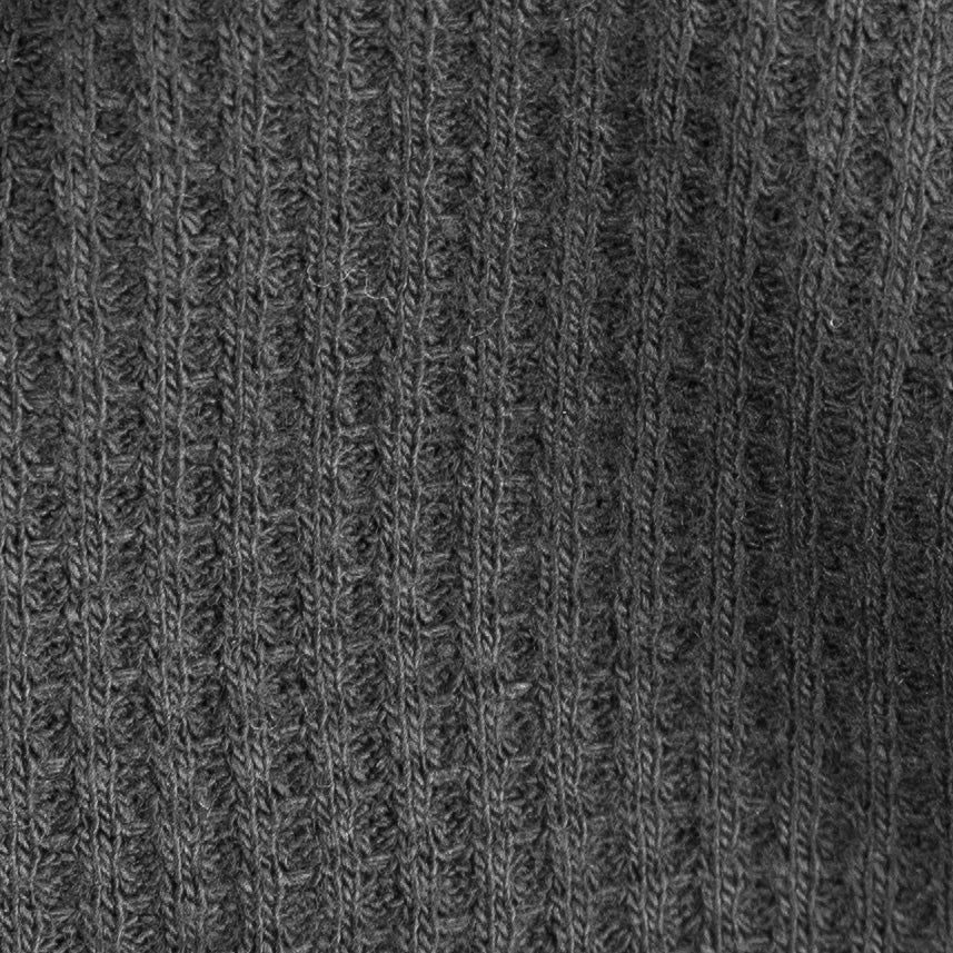 Meteorite Black Supima Cotton Thermal - Detail