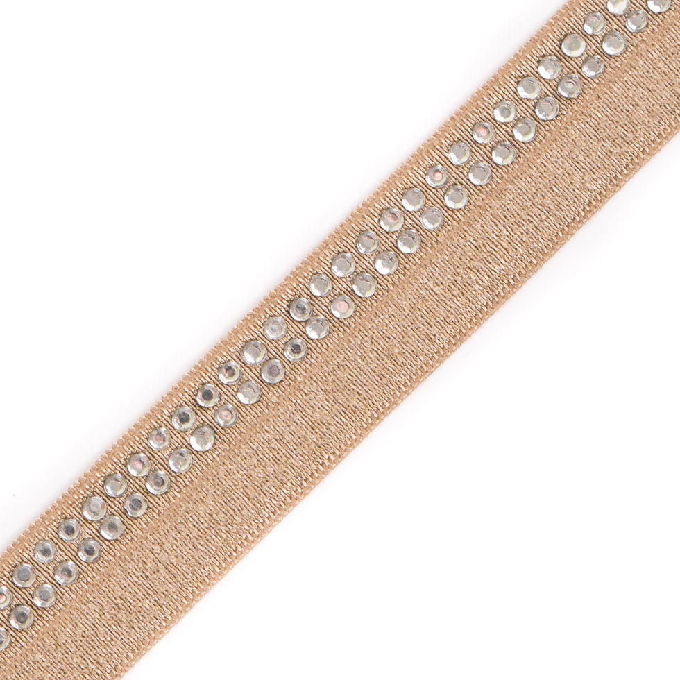 Gold Fancy Elastic Trim - 0.875 - Detail