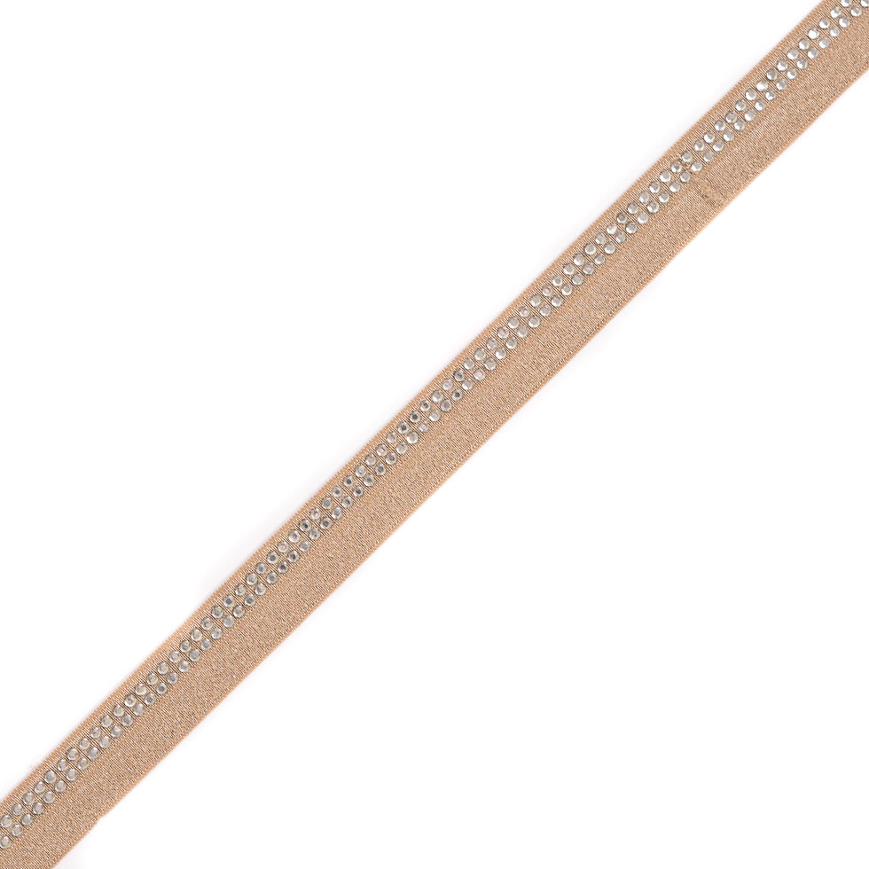 Gold Fancy Elastic Trim - 0.875