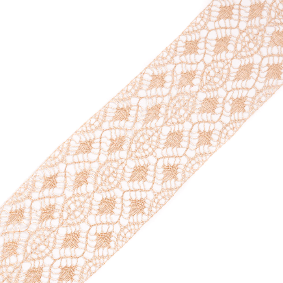 Beige Crochet Lace Trim - 3.5"