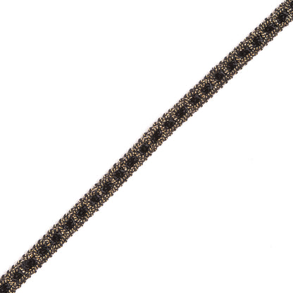 0.375" Black/Gold Braided Trim