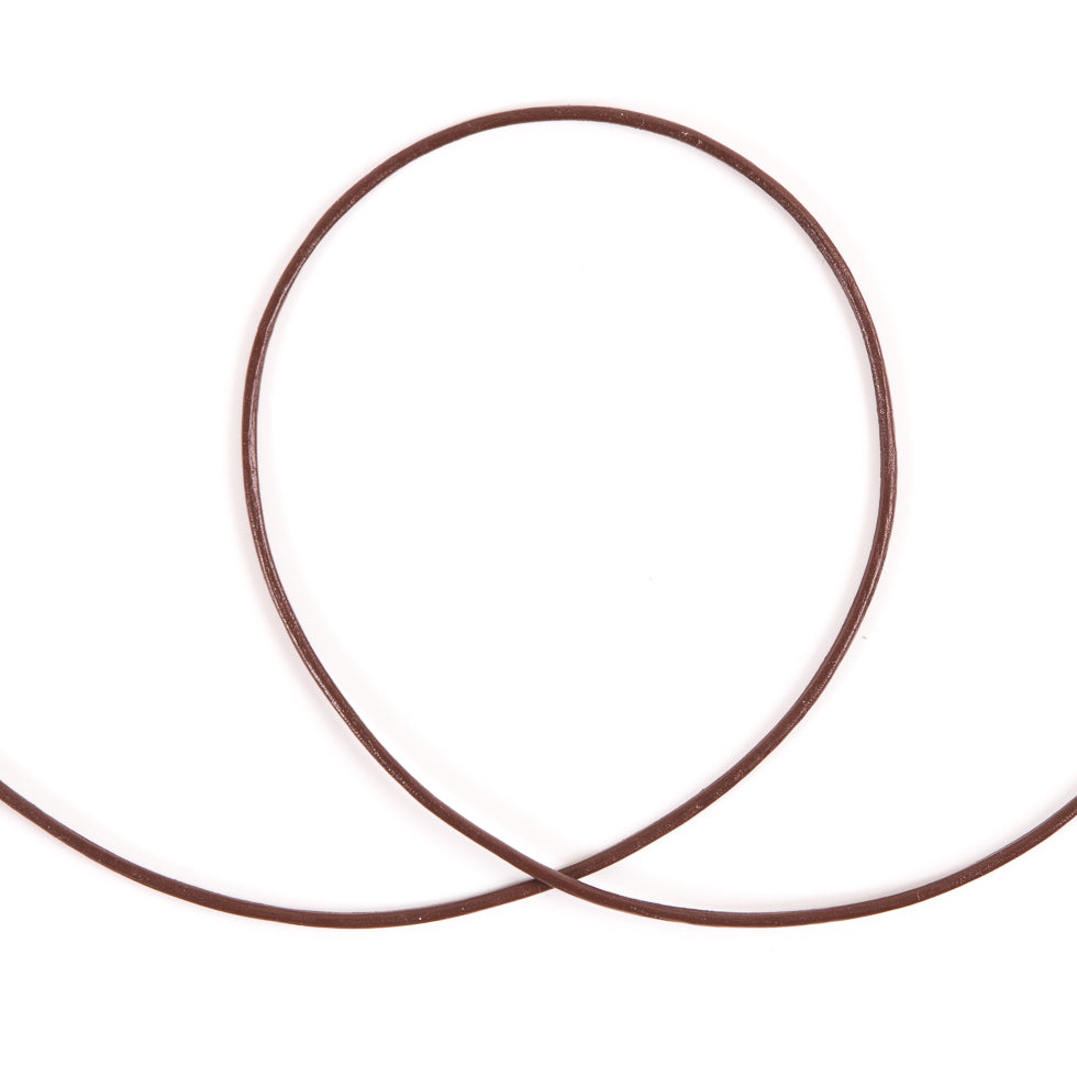 Brown Leather Cording - 1.5mm Detail