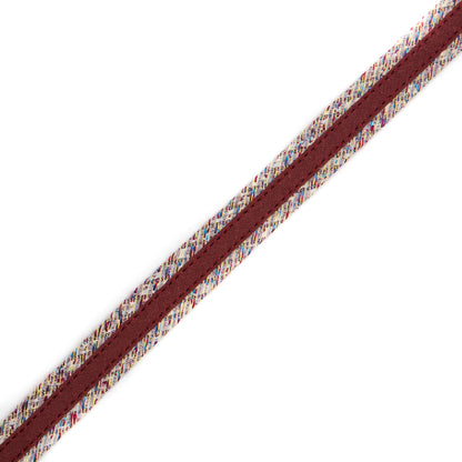Italian Red Woven Fabric Trim - 0.625"