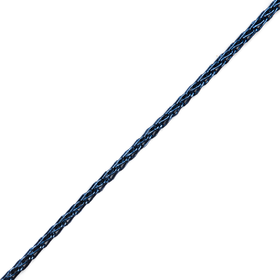 Italian Metallic Navy Crochet Chain - 0.125"