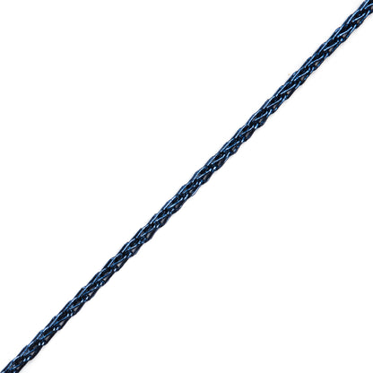Italian Metallic Navy Crochet Chain - 0.125"
