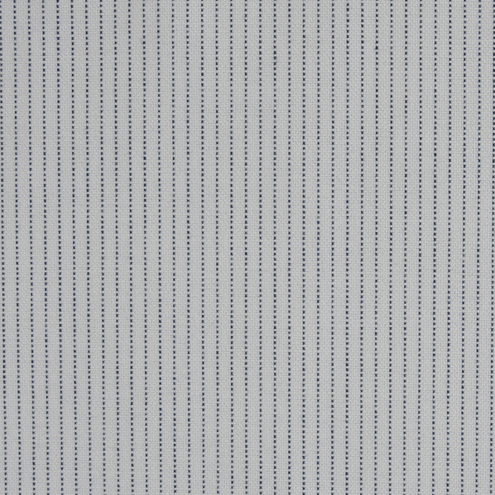 White/Black Pinstripes Cotton Shirting