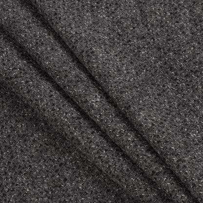 Wild Dove Gray Wool Boucle Folded