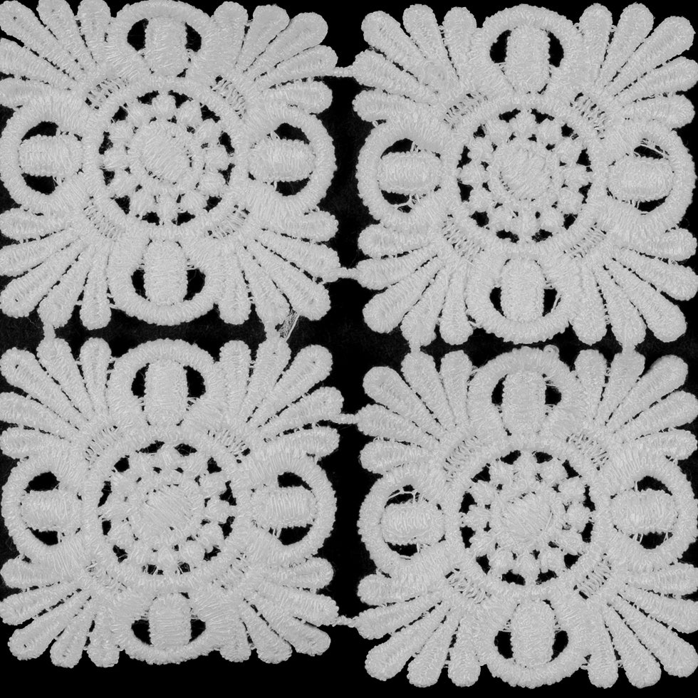 Venise White Lace Trim - 3.5 - Detail