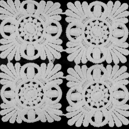 Venise White Lace Trim - 3.5 - Detail