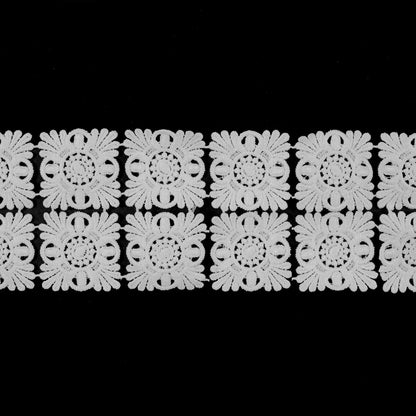 Venise White Lace Trim - 3.5