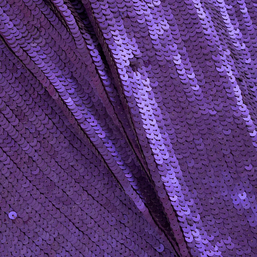 Phillip Lim Royal Purple Baby Sequined Silk Georgette Folded