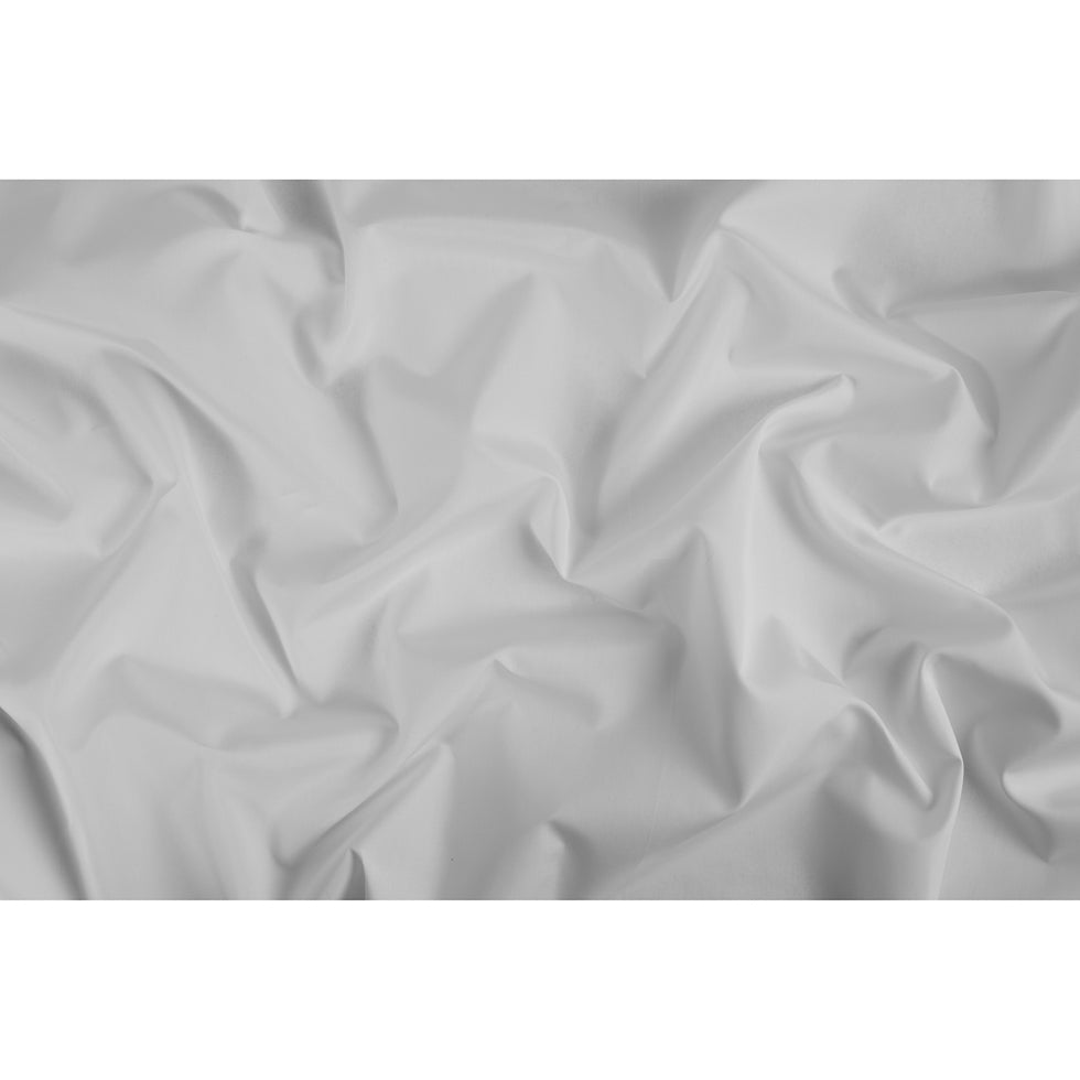 White Mercerized Cotton Poplin Full