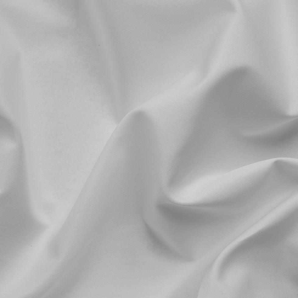 White Mercerized Cotton Poplin