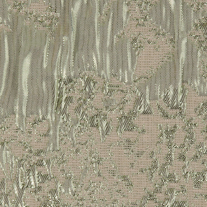 Metallic Green/Ivory Abstract Brocade - Detail