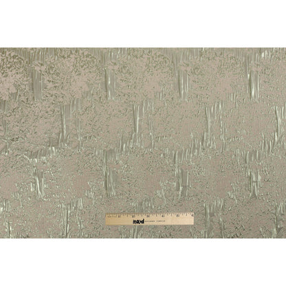 Metallic Green/Ivory Abstract Brocade - Full