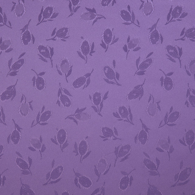 Purple Heart Floral Woven Polyester Lining