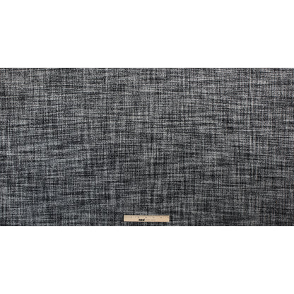 Black/White Stiff Boucled Wool Double Cloth Full